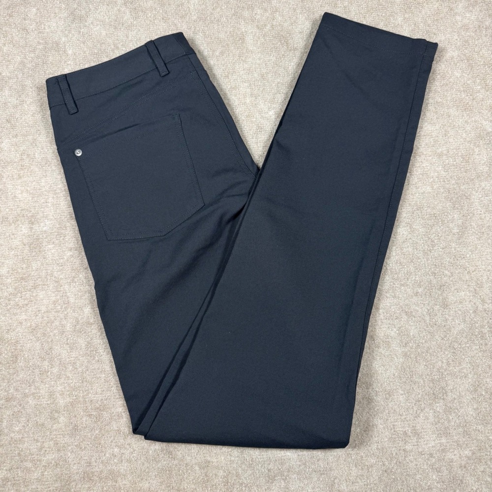 Outlier Men's Black Workcloth Slim Dungarees Doubleweave Nylon Pants Size 32x36